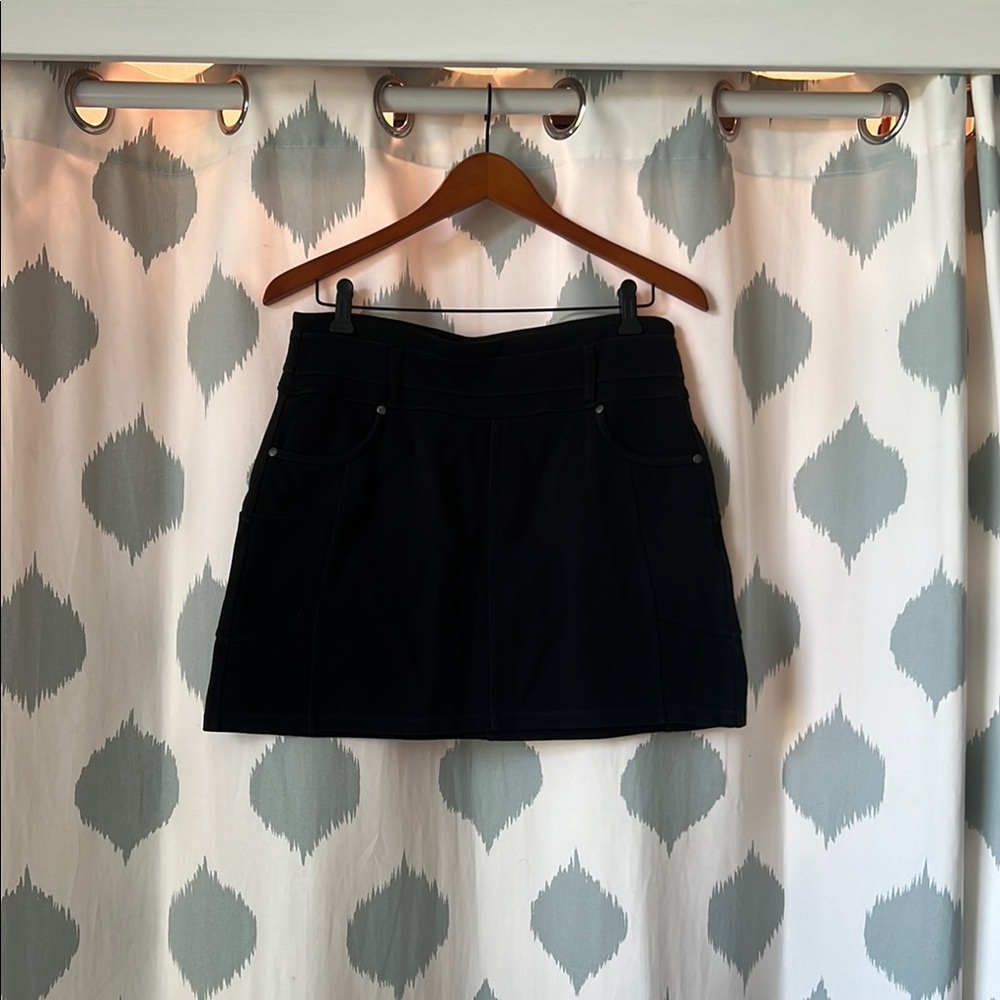 Athleta Midnight Black Mini Skirt